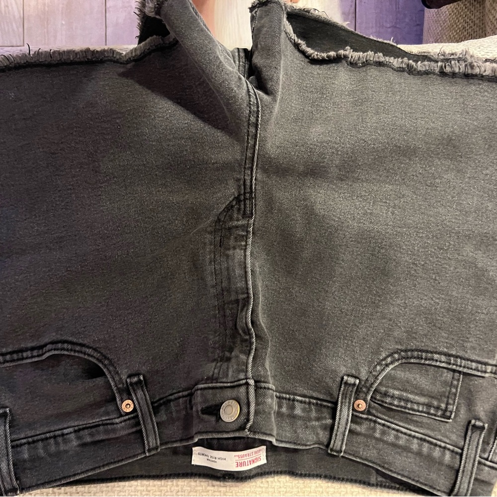 Signature by Levi Strauss Dark Gray High-Rise Women's Jeans